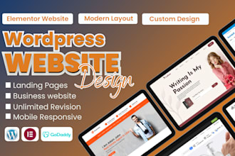 design a wordpress business website using elementor or elementor pro
