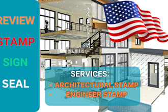 do architectural pe stamp and mep florida city permit and floor plans