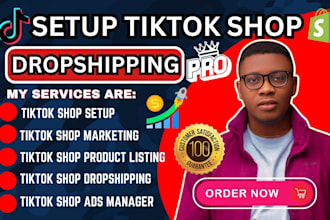 setup tiktok shop dropshipping tik tok influencer marketing manager for ads