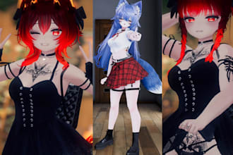 custom vrchat avatar furry avatar vrc character vrc avatar 3d avatar physic nsfw