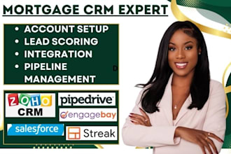 setup zoho crm salesforce pipedrive engagebay streak crm leadsquared mortgage
