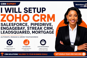 setup zoho crm salesforce pipedrive engagebay streak crm leadsquared mortgage