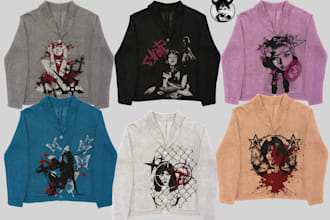 create edgy grunge y2k streetwear design