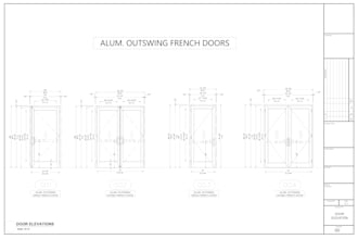 draw a window and door schedule on autocad