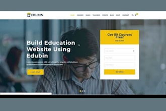 build institute website lms website wordpress learndash tutor elearning website