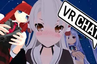 do high quality vrchat avatar, vrchat world, customization and animation