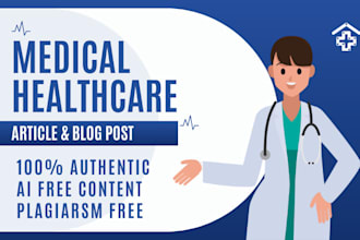 write SEO optimized health and fitness medical article blogs as a doctor