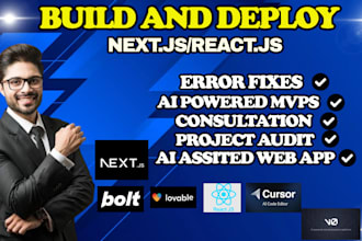 build web app in lovable,bolt new,supabase, n8n,cursor, vo, and fix any error