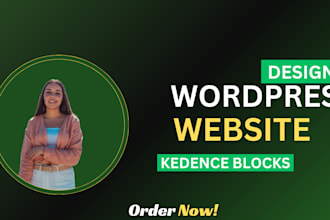 build wordpress website with kadence pro, gutenbergs, blocks and oxygen builder