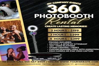 create photo booth website, 360 photo booth website with online booking features
