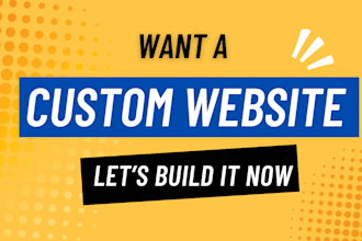 build or rebuild website development full stack developer create custom website