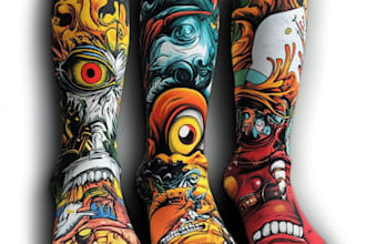 custom unique socks design 3d shoe design