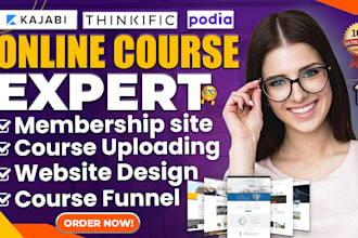 design sales page for your online course on thinkific, kajabi, podia, teachable
