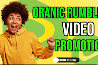 promote  and advertise your rumble video rumble channel to active audience