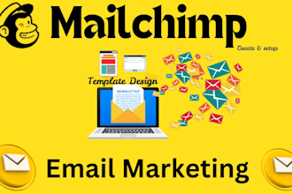 set up your mailchimp account and design custom email templates