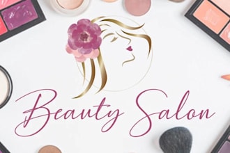 do fashion, beauty, cosmetic spa hair salon logo for you