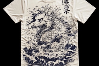 draw awesome japanese or anime streetwear style for t shirt