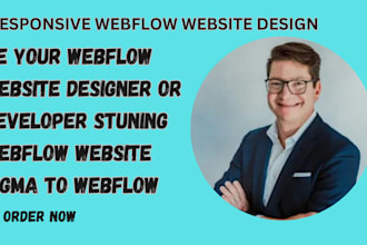 design or develop webflow website, webflow expert, figma to webflow