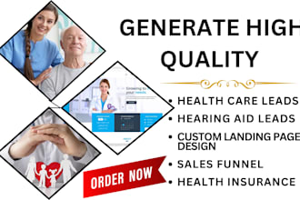 generate health care leads hearing aid leads health insurance website