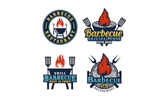 do bbq, cafe, and restaurant logo design for you