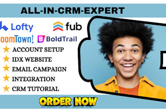setup lofty crm email campaign lofty idx website follow up boss real estate crm