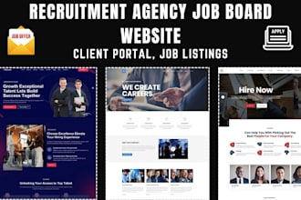 design recruitment website job portal job board website hiring agency website