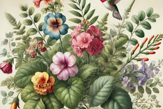 do paint watercolour botanical illustrations