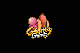 make minimal simple food trailer logo