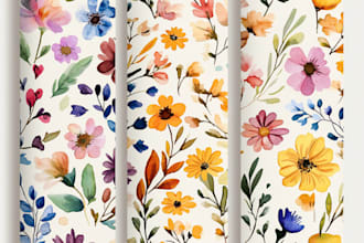 design watercolor seamless pattern for print fabric textile