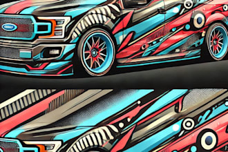 create van wrap design, car wrap design, truck wrap design