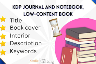 create ready to publish a journal, notebook, KDP package