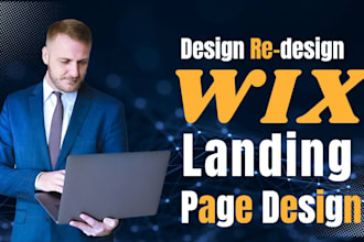 do wix landing page design, wix website design, wix redesign