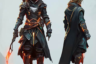 do star wars, game character or sci fi game character art
