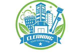 make professional logo for cleaning service business