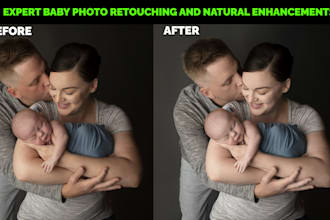 edit newborn baby, maternity skin retouch and natural enhancements