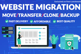 migrate, transfer, clone, move, backup wordpress website