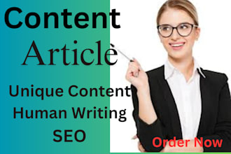 do article writing, content writing and SEO blog post