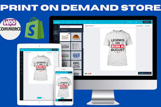 setup shopify wordpress pod store by lumise, printful, printify
