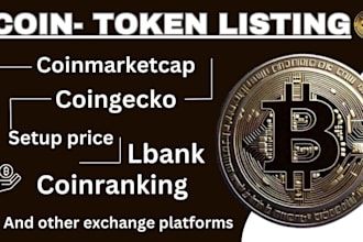 do fast listing, token listing, coin listing on coinmarketcap, coingecko, etc