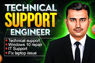 fix, repair windows 7, 10, 11 PC and laptop issues remotely