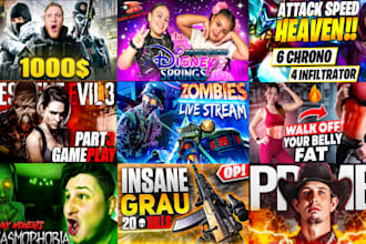 do funny gaming video editing and shorts for youtube with thumbnail