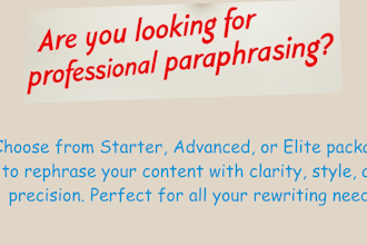 help you paraphrase any content