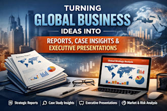 handle international business report and case study and power point presentation