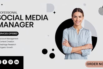 be your dedicated social media marketing manager and content creator