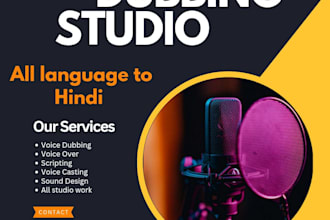 offer high quality hindi voice over and dubbing services