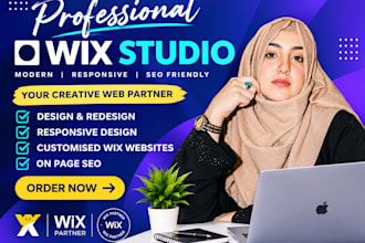 design modern and interactive website with wix studio