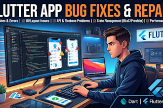 do bug fixes for flutter app