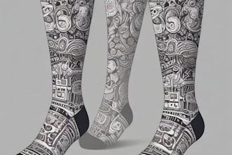 design unique socks for any kind of machines for you