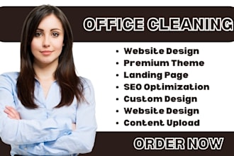 commercial cleaning website house cleaning landing page office cleaning website