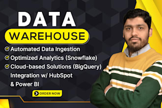 build a complete data warehouse using snowflake or bigquery